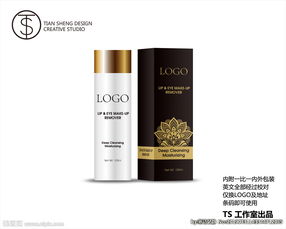 英文创意图解 一款高品质软清卸妆水的包装与本质